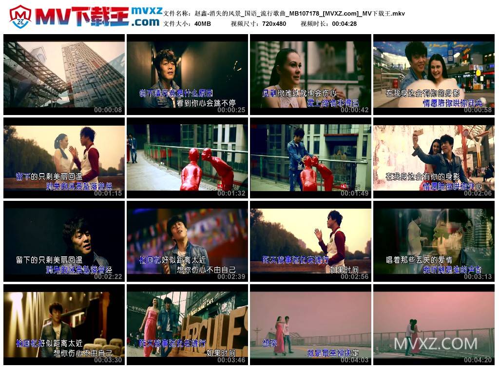 赵鑫-消失的风景_国语_流行歌曲_MB107178